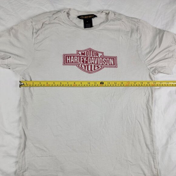 Harley Davidson Mens Medium White T Shirt Milwaukee Wisconsin Motorcycles Casual - Picture 5 of 8